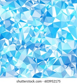 Blue Polygonal Mosaic Background, Creative Design Templates