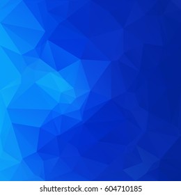 Blue Polygonal Mosaic Background, Creative Design Templates