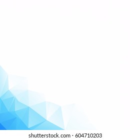Blue Polygonal Mosaic Background, Creative Design Templates