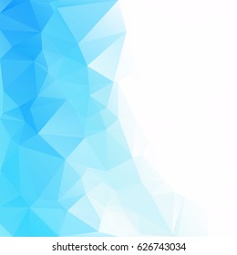 Blue Polygonal Mosaic Background, Creative Design Templates