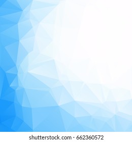 Blue Polygonal Mosaic Background, Creative Design Templates
