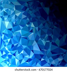 Blue Polygonal Mosaic Background, Creative Design Templates