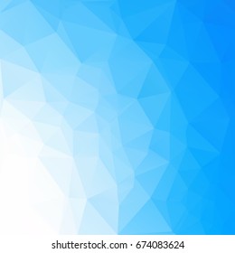 Blue Polygonal Mosaic Background, Creative Design Templates