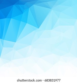 Blue Polygonal Mosaic Background, Creative Design Templates
