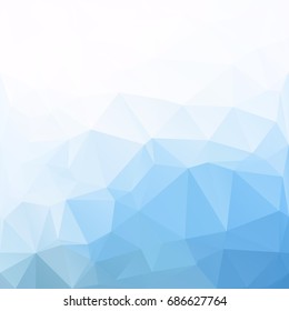 Blue Polygonal Mosaic Background, Creative Design Templates