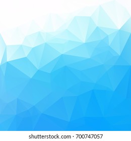 Blue Polygonal Mosaic Background, Creative Design Templates