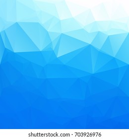 Blue Polygonal Mosaic Background, Creative Design Templates