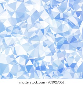 Blue Polygonal Mosaic Background, Creative Design Templates