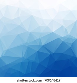 Blue Polygonal Mosaic Background, Creative Design Templates