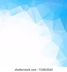 Blue Polygonal Mosaic Background, Creative Design Templates