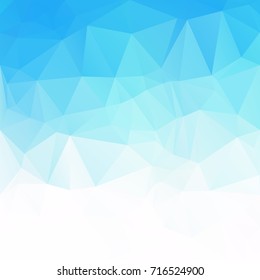 Blue Polygonal Mosaic Background, Creative Design Templates