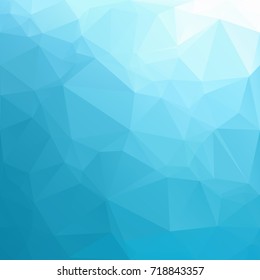 Blue Polygonal Mosaic Background, Creative Design Templates
