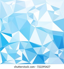 Blue Polygonal Mosaic Background, Creative Design Templates
