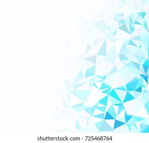 Blue Polygonal Mosaic Background, Creative Design Templates