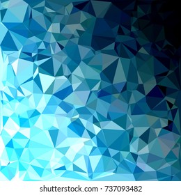 Blue Polygonal Mosaic Background, Creative Design Templates