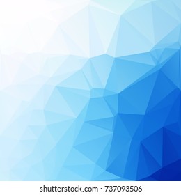 Blue Polygonal Mosaic Background, Creative Design Templates