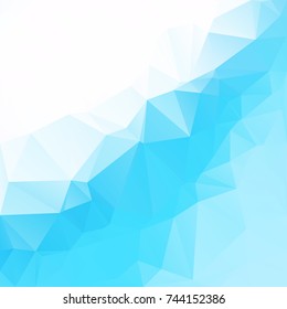Blue Polygonal Mosaic Background, Creative Design Templates