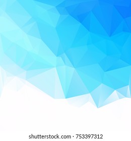 Blue Polygonal Mosaic Background, Creative Design Templates