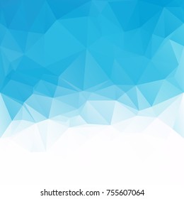 Blue Polygonal Mosaic Background, Creative Design Templates