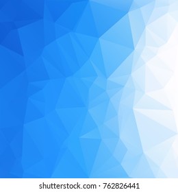 Blue Polygonal Mosaic Background, Creative Design Templates