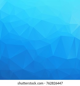 Blue Polygonal Mosaic Background, Creative Design Templates