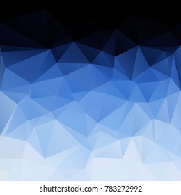 Blue Polygonal Mosaic Background, Creative Design Templates