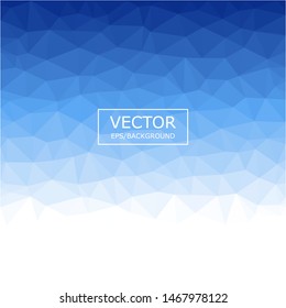 Blue polygonal mosaic background. Used for presentation, information, technology, website, poster, business, work.