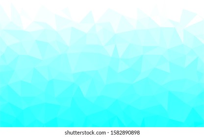 Blue polygonal mosaic background, Vector illustration, Used for presentation, information, technology, website, poster, business, work.