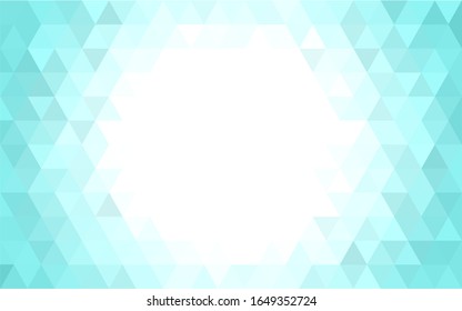 Blue polygonal mosaic background, Vector illustration, Used for presentation, information, technology, website, poster, business, work.