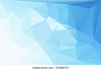Blue polygonal mosaic background, Vector illustration,  Business design templates