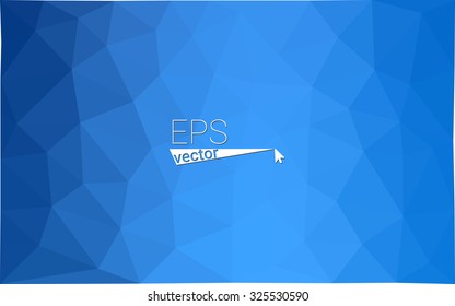 Blue Polygonal Mosaic Background, Vector illustration, Creative Business Design Templates