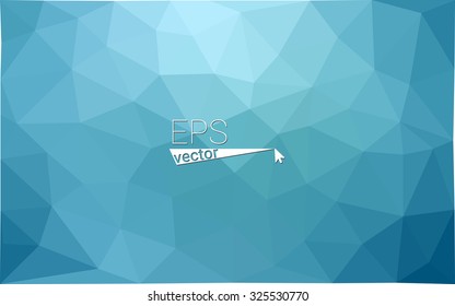 Blue Polygonal Mosaic Background, Vector illustration, Creative Business Design Templates