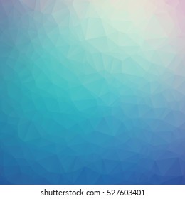 Blue Polygonal Mosaic Texture Background