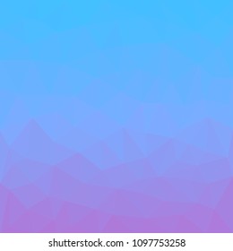 Blue Polygonal space for your design. Space for headline or product. Low Poly. Mesh of triangles. Green texture.
