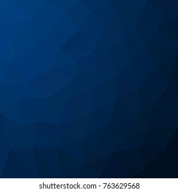 Blue polygonal space for your design, or space for headline or product. Low Poly. Mesh of triangles. Blue texture.