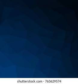 Blue polygonal space for your design, or space for headline or product. Low Poly. Mesh of triangles. Blue texture.