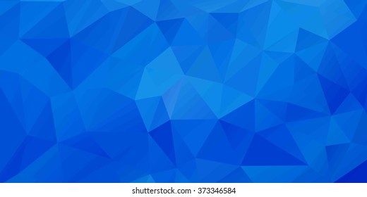 Blue polygonal triangles abstract background. vector illustration
