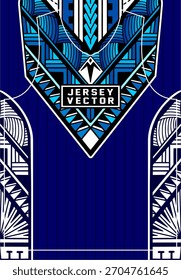 BLUE POLYNESIAN TEMPLATE VOLLE SUBLIMATION JERSEY