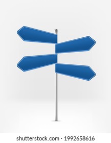 Blaue Schriftsteller, Vektorgrafik auf weißem Hintergrund