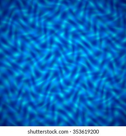 Blue pool water with sun reflections, abstract pattern, vector illustration.