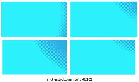 Blue pop art background. Abstract  template with isolated dots pattern. 