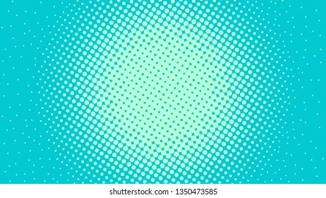 Blue pop art background with halftone dots design, abstract vector illustration in retro comics style