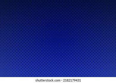 Fondo de arte pop azul con puntos de media tonalidad en estilo retro. Ilustración vectorial.