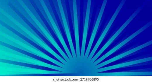 Blue Pop Art Comic Style Background. Cartoon anime halftone style background with stars and decorations for retro cover, ad, banner, websites