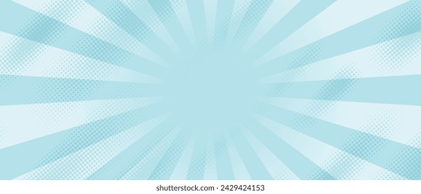 Blue pop art, retro design. Mockup pattern. Vector illustration. Vintage halftone background for text, vector illustration