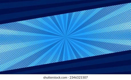 fondo de zoom de arte pop azul	