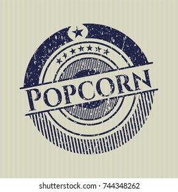 Blue Popcorn distress grunge stamp