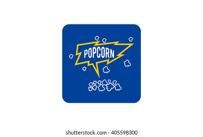 blue popcorn icon