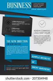 Blue poster design for your business
