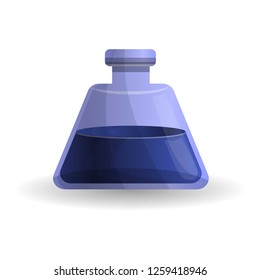 Blue potion icon. Cartoon of blue potion vector icon for web design isolated on white background